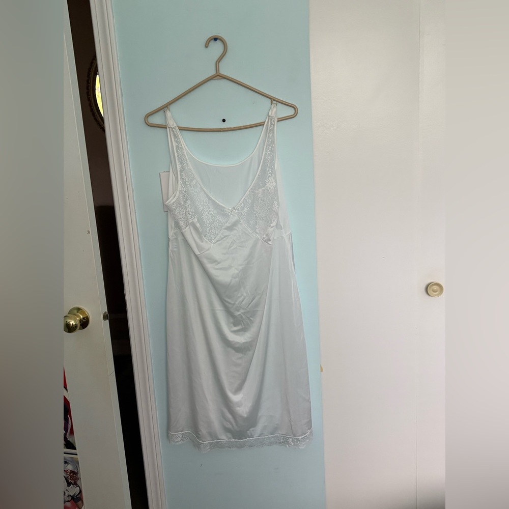 Chic White Lace Slip Dress